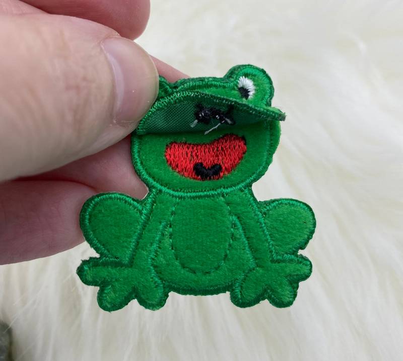 Kinder - Fuzzy Green Frog Mund Öffnet Sich Applikation Aufnäher 695738A Kinder - Fuzzy Green Frog Mund Öffnet Sich Applikation Aufnäher 695738A von WholesaleApplique