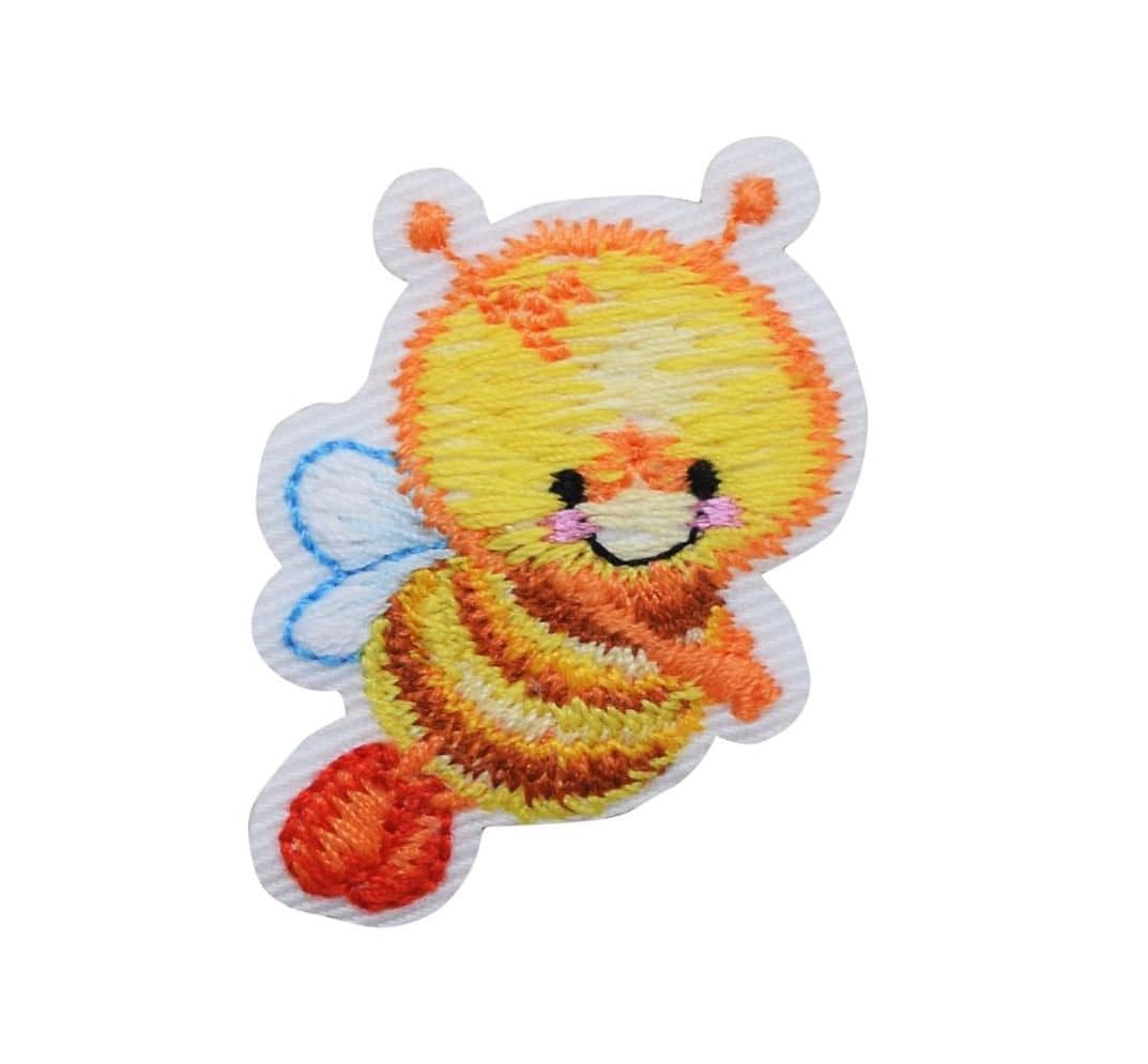 Kinder Hummel - Nach Rechts Fliegend Gestickter Aufnäher Zum Aufbügeln Kinder Hummel - Nach Rechts Fliegend Gestickter Aufnäher Zum Aufbügeln von WholesaleApplique