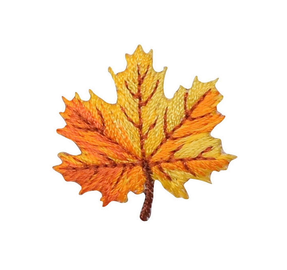 Mini - Baum Blatt Herbst Orange/Gelb Aufnäher Aufbügler 1515802A Mini - Baum Blatt Herbst Orange/Gelb Aufnäher Aufbügler 1515802A von WholesaleApplique