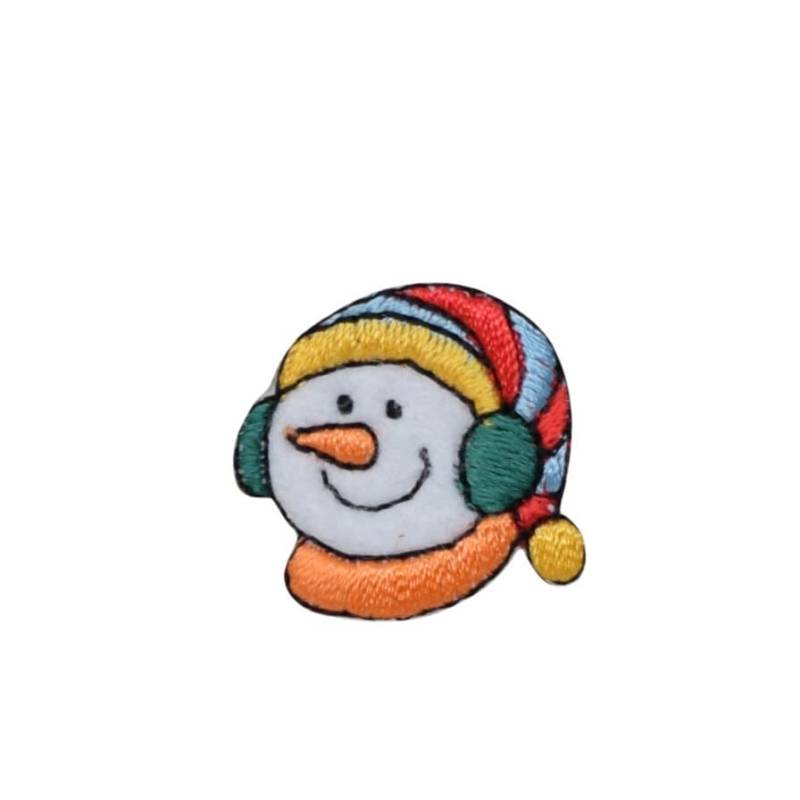 Mini Schneemann - Beanie Hut Gestreift Winter Aufnäher 156073-A Mini Schneemann - Beanie Hut Gestreift Winter Aufnäher 156073-A von WholesaleApplique