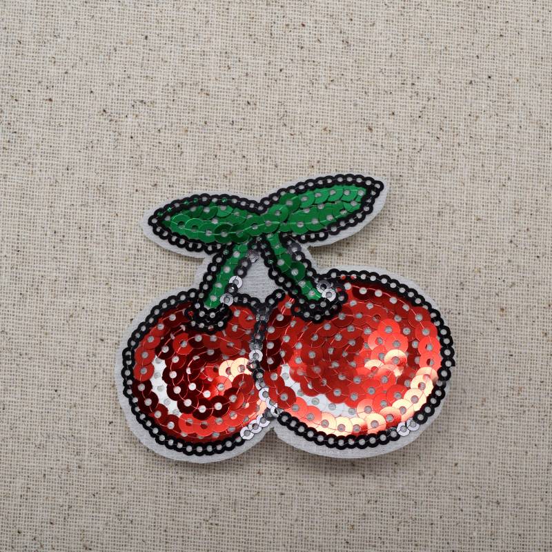 Pailletten Kirschen Aufnäher Pailletten Kirschen Aufnäher von WholesaleApplique