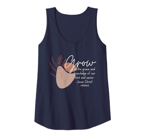 Damen 2 Peter 3:18 Wachst in der Gnade und Erkenntnis unseres Herrn Tank Top Damen 2 Peter 3:18 Wachst in der Gnade und Erkenntnis unseres Herrn Tank Top von WholesomePrints
