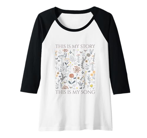 Damen Das ist meine Geschichte Das ist mein Lied Blessed Assurance Hymn Boho Raglan Damen Das ist meine Geschichte Das ist mein Lied Blessed Assurance Hymn Boho Raglan von WholesomePrints