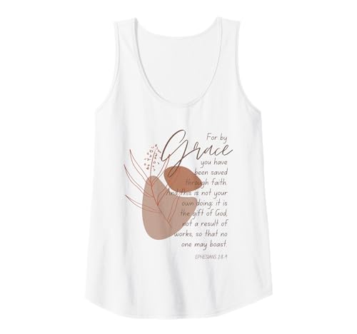 Damen Epheser 2:8-9 By Grace You Have Been Saved Through Faith Tank Top Damen Epheser 2:8-9 By Grace You Have Been Saved Through Faith Tank Top von WholesomePrints