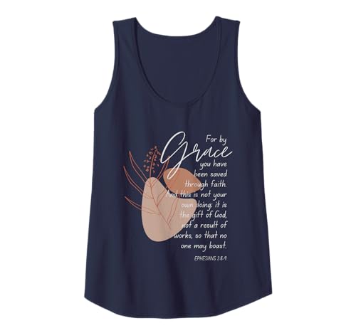 Damen Epheser 2:8-9 By Grace You Have Been Saved Through Faith Tank Top Damen Epheser 2:8-9 By Grace You Have Been Saved Through Faith Tank Top von WholesomePrints