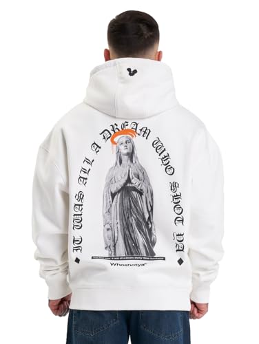 Whoshotya Matria Oversize Hoodie White XXL von Whoshotya
