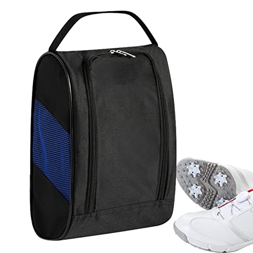 Golf-Schuhetui, Transporttasche für Golfschuhe, Golfschuhtasche für Herren und Damen – Transporttaschen für Sportschuhe, atmungsaktiv, mit Reißverschluss, Geschenk Whrcy, blau, 1 von Whrcy