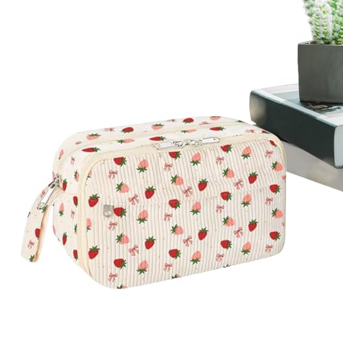 Whrcy Federmäppchen Etui - Schulbedarf Stiftehalter - Organizer Stift Aufbewahrung Mit Reißverschluss Und Fächern Für Buntstifte Kosmetik Basteln Mädchen Schule Büro von Whrcy