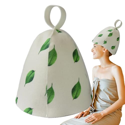 Whrcy Sauna Hut für Männer, Sauna Hut, Wärmeisolierung Duschkopfbedeckung, Innen- und Infrarot -Sauna -Accessoires, Duschhut schützt vor Überhitzung und Haarschäden von Whrcy