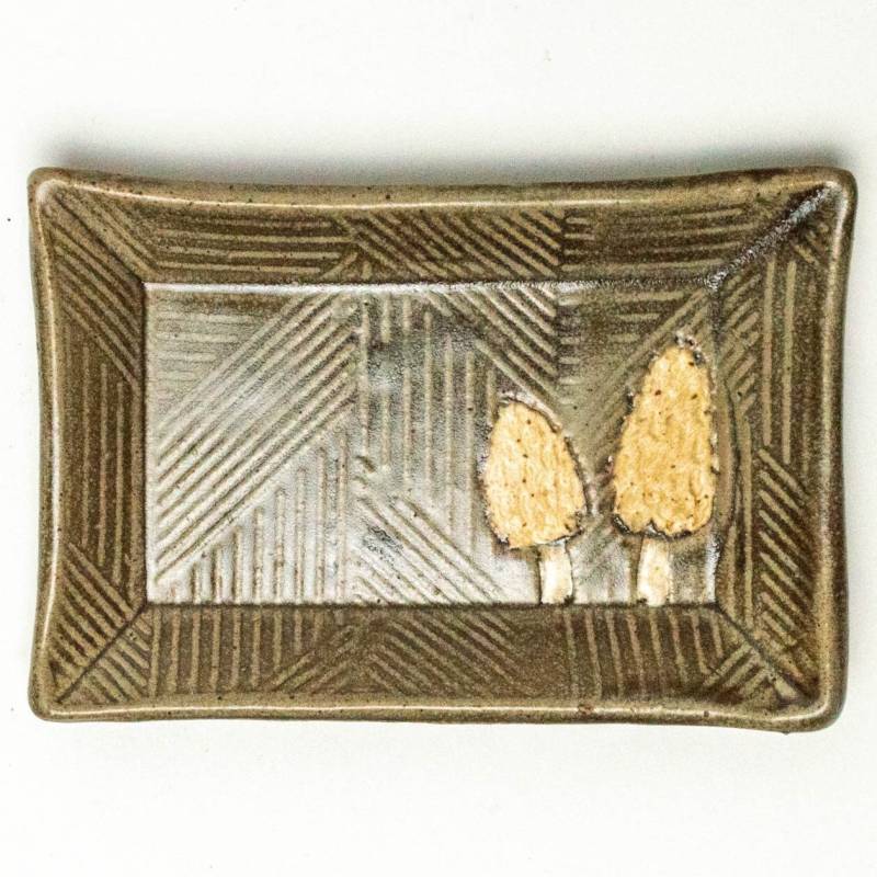 Handgemachte Morchel Pilz Grau Keramik Trinket Dish Handgemachte Morchel Pilz Grau Keramik Trinket Dish von WhtSquirrelClayworks