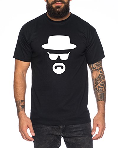 Heisenberg Herren T-Shirt Hermanos Bad Mr White Breaking, Farbe:Schwarz;Größe:XL von Tee Kiki