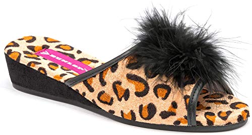 Dunlop Damen Hausschuhe mit Keilabsatz, Boa-Feder, Größen 36-42, - tiermotiv - Größe: 39 EU Dunlop Damen Hausschuhe mit Keilabsatz, Boa-Feder, Größen 36-42, - tiermotiv - Größe: 39 EU von Whybee