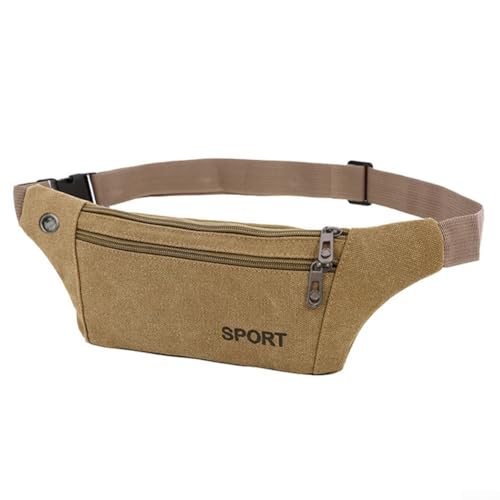 Wander-kompatible Reise-Hüfttasche mit Sicherheitsmerkmalen, stilvolle Crossbody-Tasche zur Vermeidung von Diebstahl, khaki von Whychstore