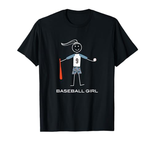 Lustige Damen Baseball Mädchen Baseball Spieler T-Shirt von Whyitsme Design