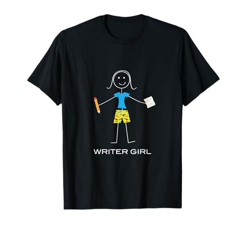 Lustige Frauen Schreiben, Girl Writer T-Shirt von Whyitsme Design