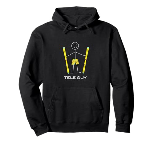 Lustiger Telemark-Skifahrer für Herren Pullover Hoodie von Whyitsme Design