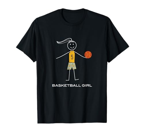 Lustiges Basketball-Design für Mädchen T-Shirt von Whyitsme Design