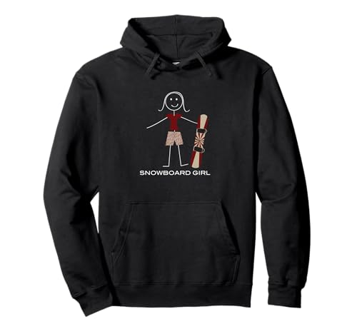 Lustiges Damen Snowboarding Snowboard Mädchen Pullover Hoodie von Whyitsme Design