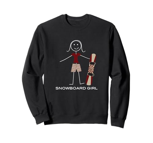 Lustiges Damen Snowboarding Snowboard Mädchen Sweatshirt von Whyitsme Design