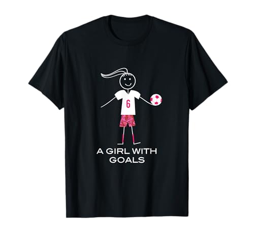 Lustiges Fußball-Zitat für Mädchen, EIN Mädchen mit Toren T-Shirt von Whyitsme Design