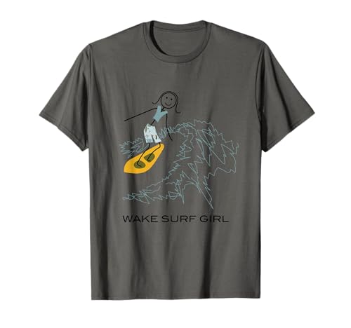Wake Surf Mädchen Wake Surfer T-Shirt von Whyitsme Design