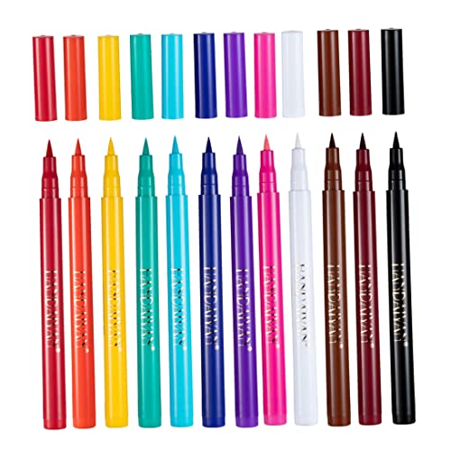Buntes Eyeliner Set Mattes wasserdichte Gel Eyeliner Cosplay Lidschatten Crayon 12pcs Buntem von Whyzsjnclg