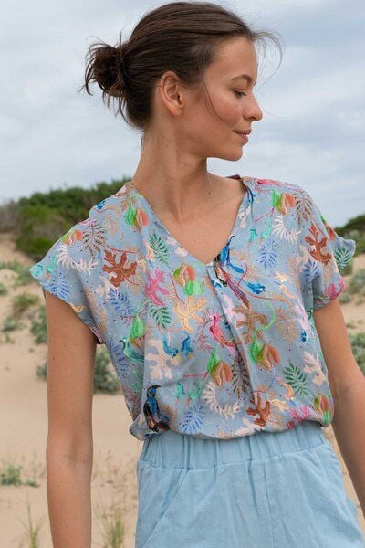 WiDDA berlin Bluse BEAT tropic Print aus ECOVERO® von WiDDA berlin