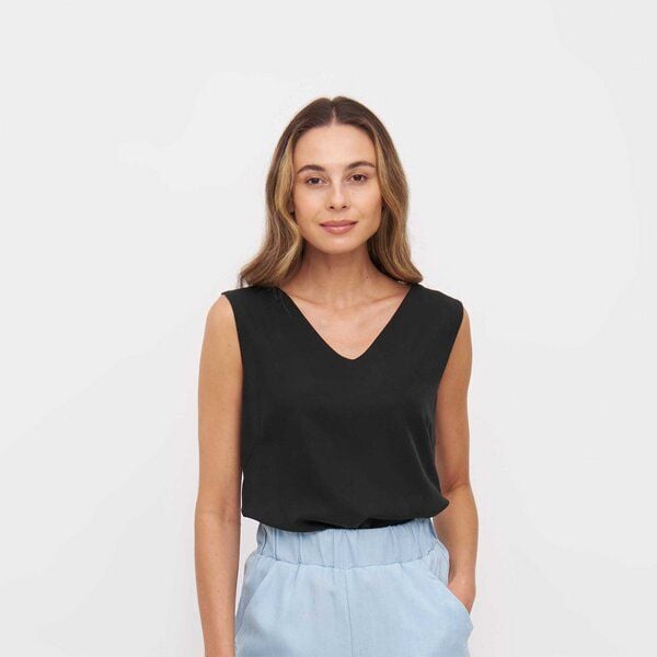 WiDDA berlin Bluse NENA in Schwarz aus Tencel von WiDDA berlin