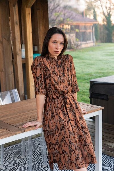 WiDDA berlin Hemdblusenkleid mit Giraffenprint aus ECOVERO® von WiDDA berlin
