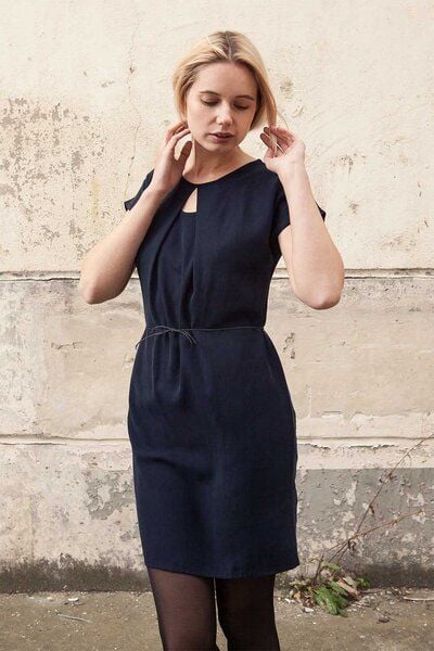 WiDDA berlin Kleid Soul Explosion in Dunkelblau in zwei Längen von WiDDA berlin