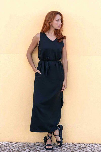 WiDDA berlin Maxikleid VANI in Schwarz oder Terra - aus Lyocell TENCEL® von WiDDA berlin