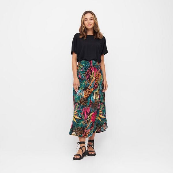 WiDDA berlin Midirock mit tropischem Print aus ECOVERO® von WiDDA berlin