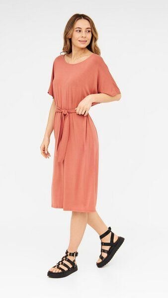 WiDDA berlin Wickelkleid ANNA Apricot aus ECOVERO® Jersey von WiDDA berlin