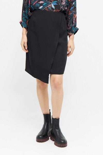 WiDDA berlin schwarzer Wickelrock “Rulo” aus Tencel von WiDDA berlin