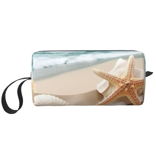 Sandbeach Make-up-Tasche, Kosmetiktasche, tragbar, wasserdicht, Reise-Kulturbeutel, Organizer für Damen, weiß, Einheitsgröße von WiNwon