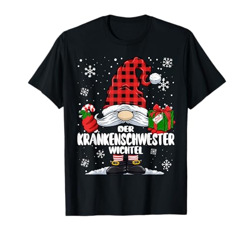 Krankenschwester Wichtel Weihnachts-Wichtel Design Damen T-Shirt Krankenschwester Wichtel Weihnachts-Wichtel Design Damen T-Shirt von Wichtel Designs zu Weihnachten für die Familie