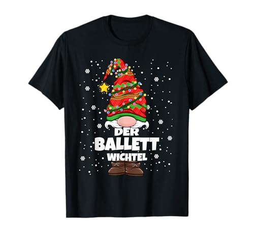 Ballett Weihnachts-Wichtel Tanzen Design Damen Herren T-Shirt von Wichtel Weihnachten im Gnom Outfit für Familie