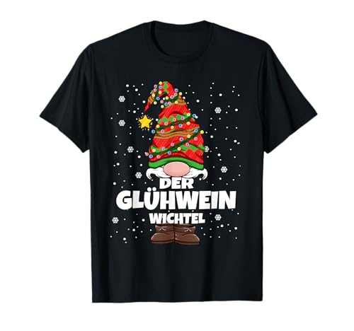 Glühwein Wichtel Weihnachten Wichtel Damen Herren T-Shirt von Wichtel Weihnachten im Gnom Outfit für Familie