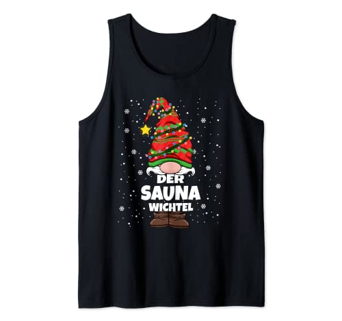 Sauna Wichtel Weihnachts-Wichtel Saunieren Damen Herren Tank Top von Wichtel Weihnachten im Gnom Outfit für Familie