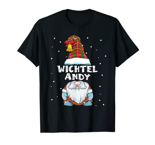 Herren Wichtel Andy Partnerlook Vornamen Weihnachtsoutfit T-Shirt von Wichtelkostüm Partnerlook Weihnachten Geschenke