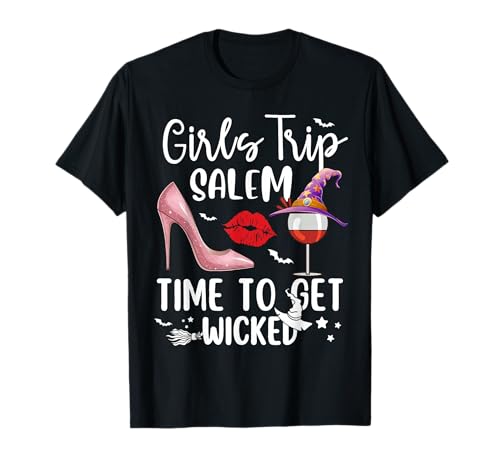 Girls Trip Salem Time to Get Wicked Halloween Group Matching T-Shirt von Wicked Cute Witch Girls Trip Salem By Gnineza