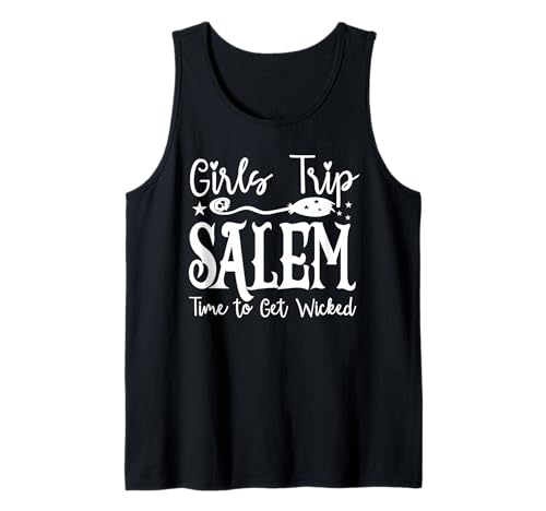 Halloween Costume, Girls Trip Salem Time to Get Wicked Tank Top von Wicked Cute Witch Girls Trip Salem By Gnineza