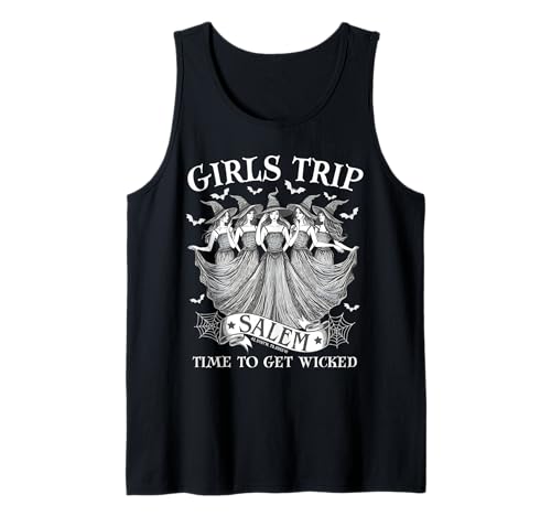 Halloween Salem 1692 Girls Trip Salem Time to Get Wicked Tank Top von Wicked Cute Witch Girls Trip Salem By Gnineza