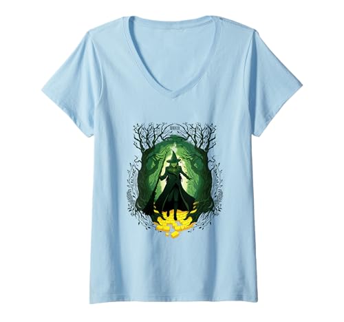 Damen Wicked: For Good Elphaba Walk Through Oz T-Shirt mit V-Ausschnitt von Wicked