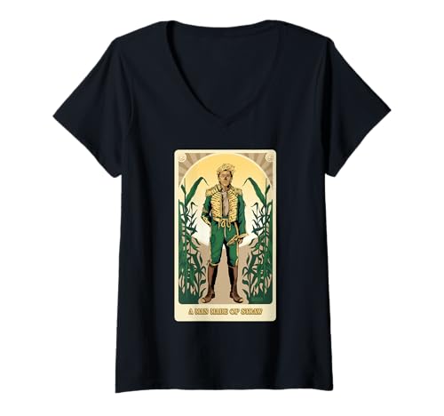 Damen Wicked: For Good Made of Straw T-Shirt mit V-Ausschnitt von Wicked