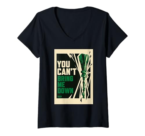 Damen Wicked: For Good You Can’t Bring Me Down T-Shirt mit V-Ausschnitt von Wicked