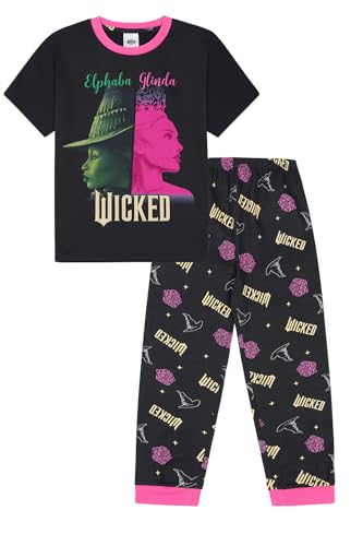 WICKED Langes Pyjama-Set für Mädchen, Schwarz , 14-15 Years von Wicked