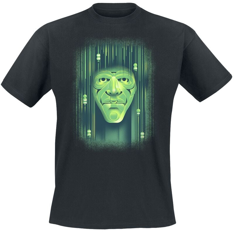 Wicked Emerald City Face T-Shirt schwarz in XL von Wicked