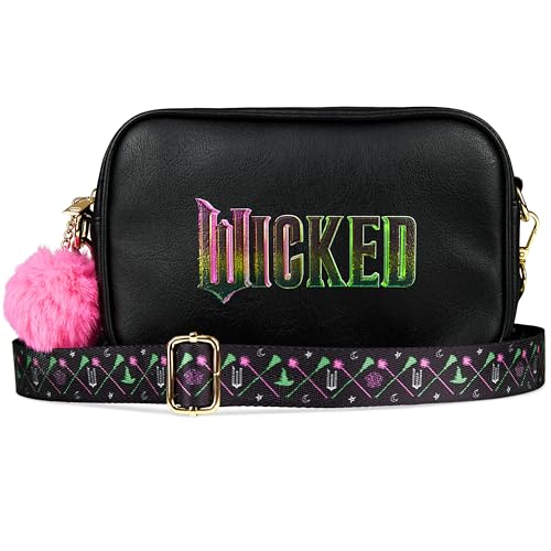 Wicked Handtasche Damen Klein Kunstleder Mädchen Umhängetasche im Elphaba Glinda Stil Geschenke für Frauen und Teenager von Wicked