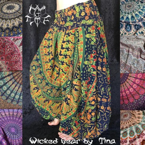 Custom Passen Sie Ihre Gobelin Wahl Baumwolle Bauchtanz Haremshose Hose Stammes Tanzhose Custom Passen Sie Ihre Gobelin Wahl Baumwolle Bauchtanz Haremshose Hose Stammes Tanzhose von WickedGearTribal